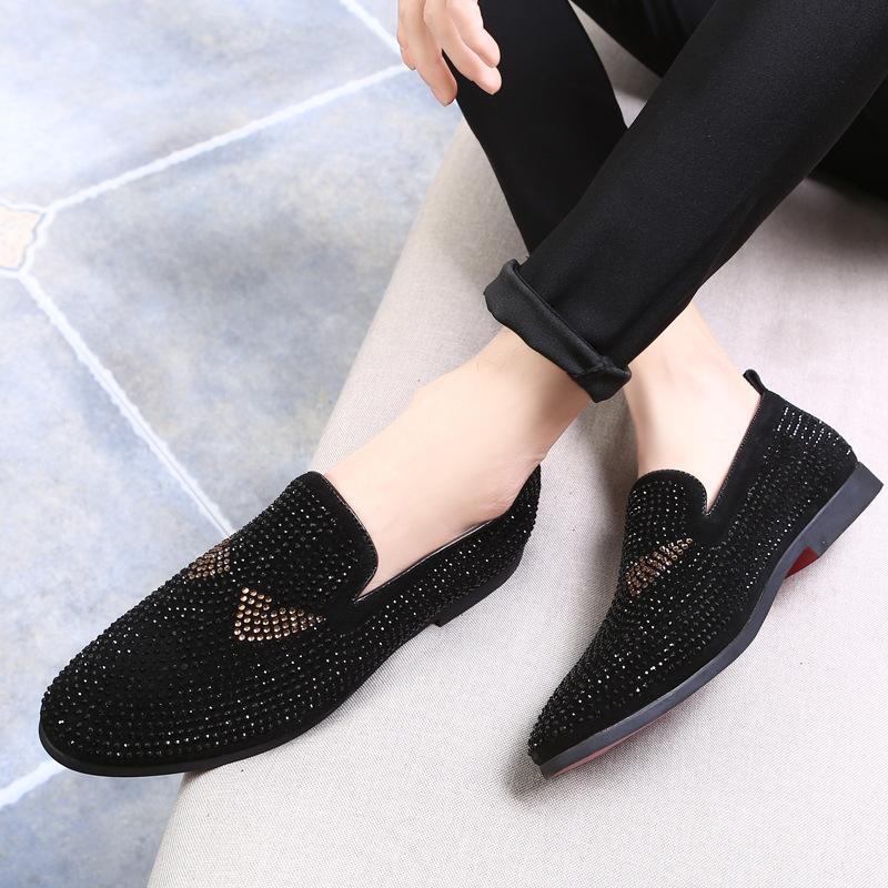 Men's Monster Rhinestone Loafers