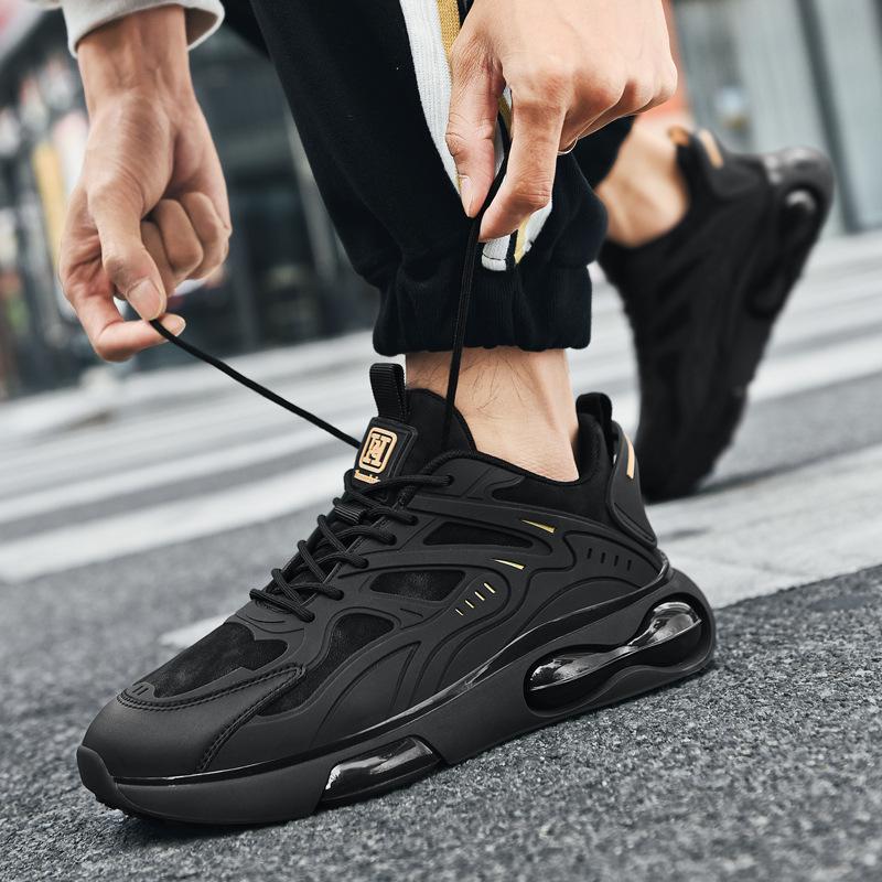 Trendy thick-soled air-cushioned breathable men's sneakers