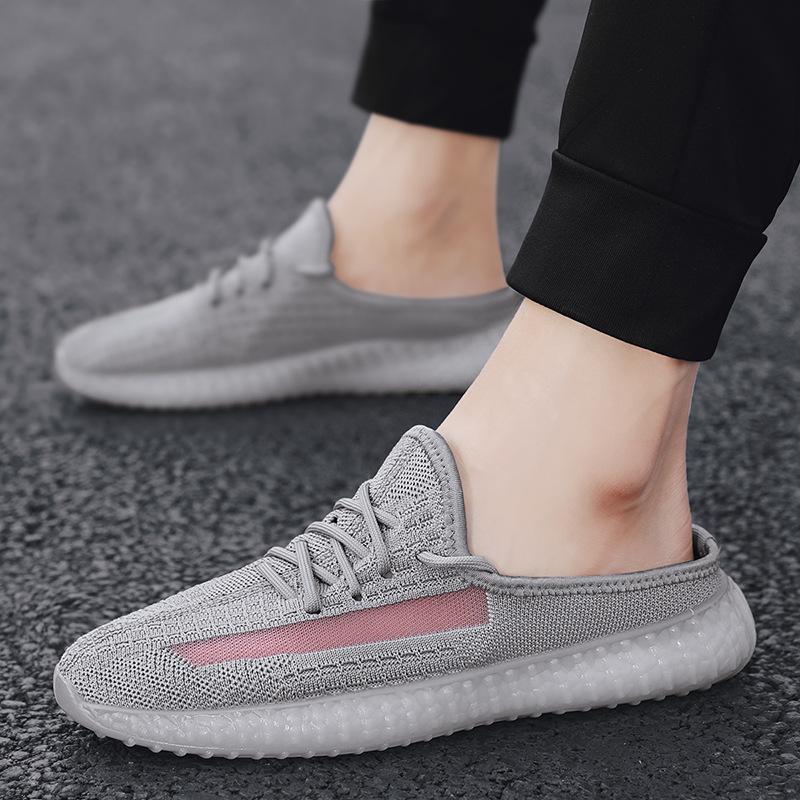 Stylish new soft-soled casual breathable heelless sports slippers