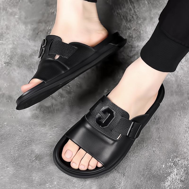 New trendy anti-slip and wear-resistant cowhide sandals