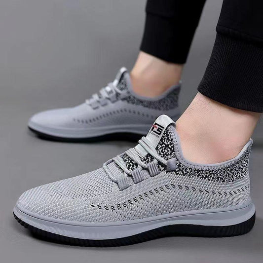 New mesh fly knit breathable sneakers