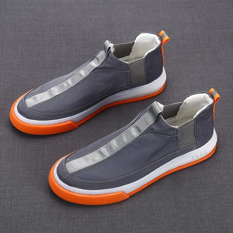 Trendy casual mid-top slip-on shoes