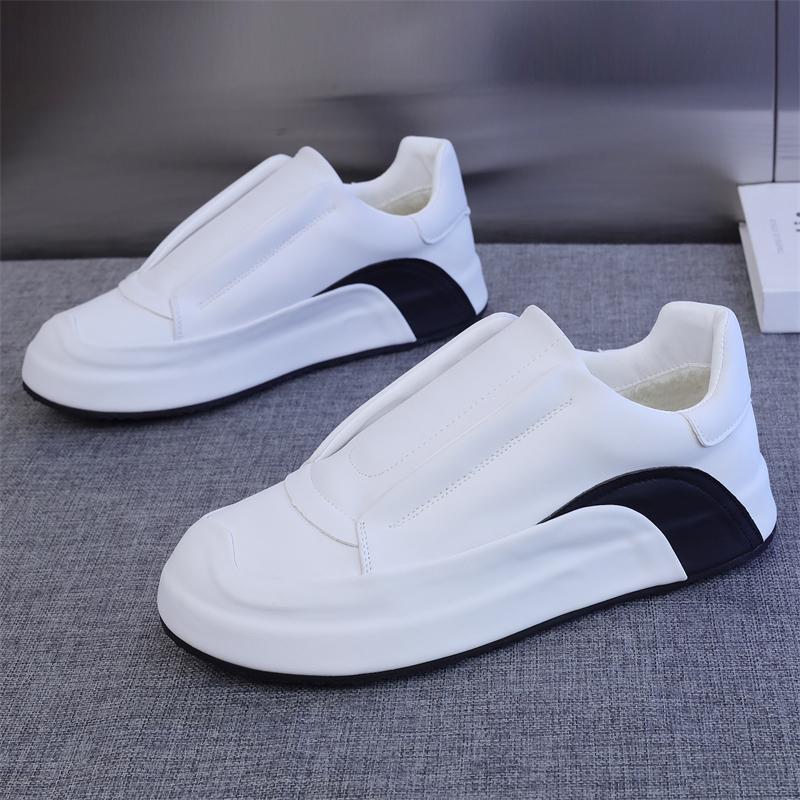 Stylish leather non-slip anti-odor men's slip-on flat shoes – fasigner