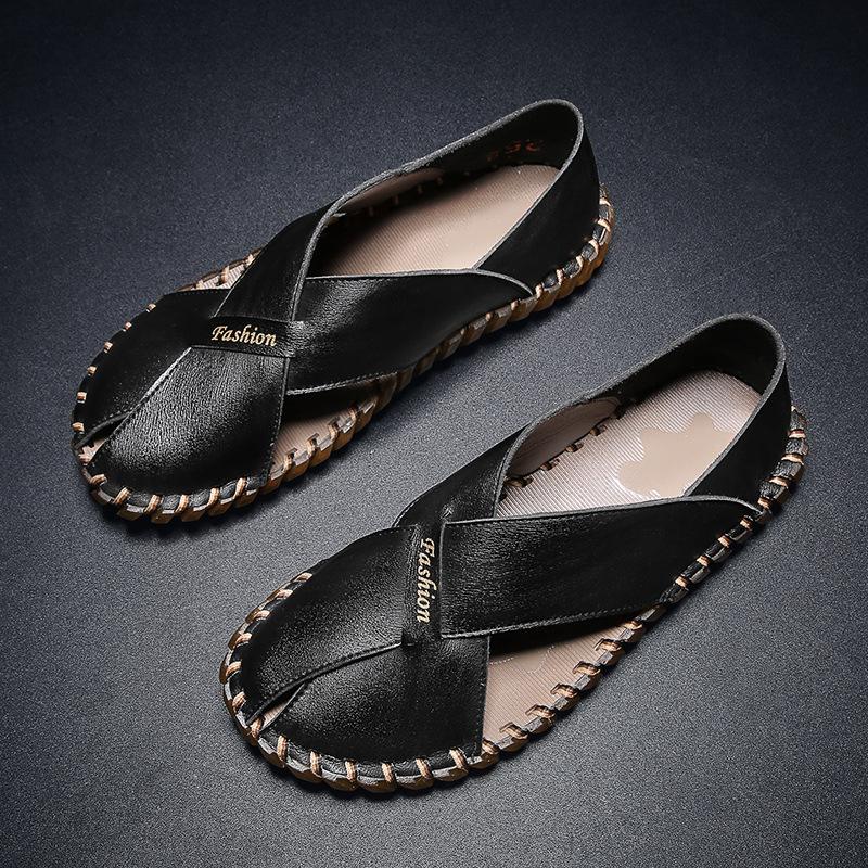 Trendy summer new moccasin casual sandals