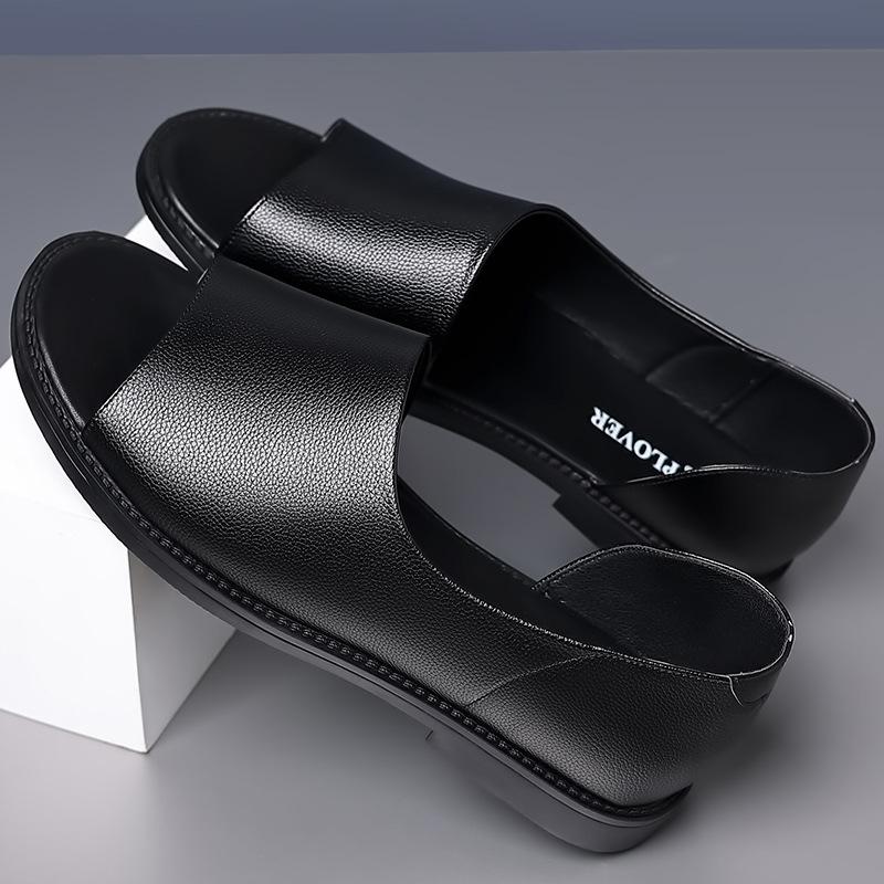 Summer new style genuine leather comfortable anti-odor and anti-slip men's sandals