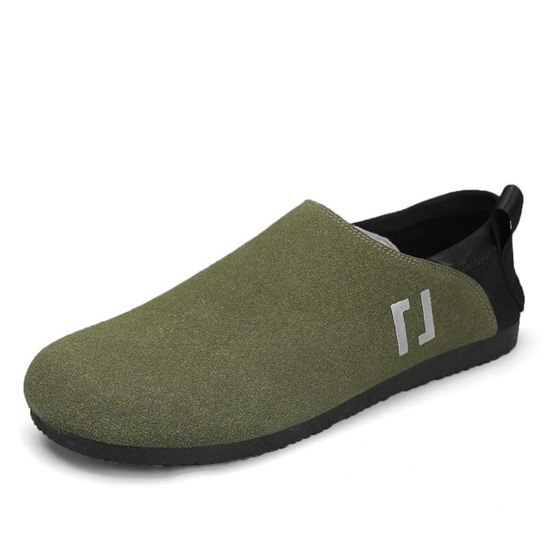 New casual suede men's slip-on shoes