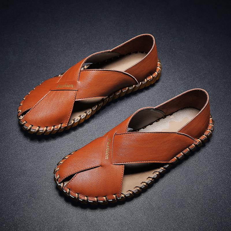 Trendy summer new moccasin casual sandals