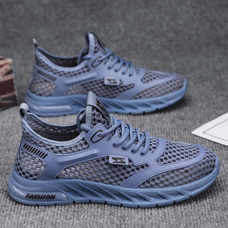 Summer new ultra-thin and breathable hollow mesh lightweight casual running sneakers