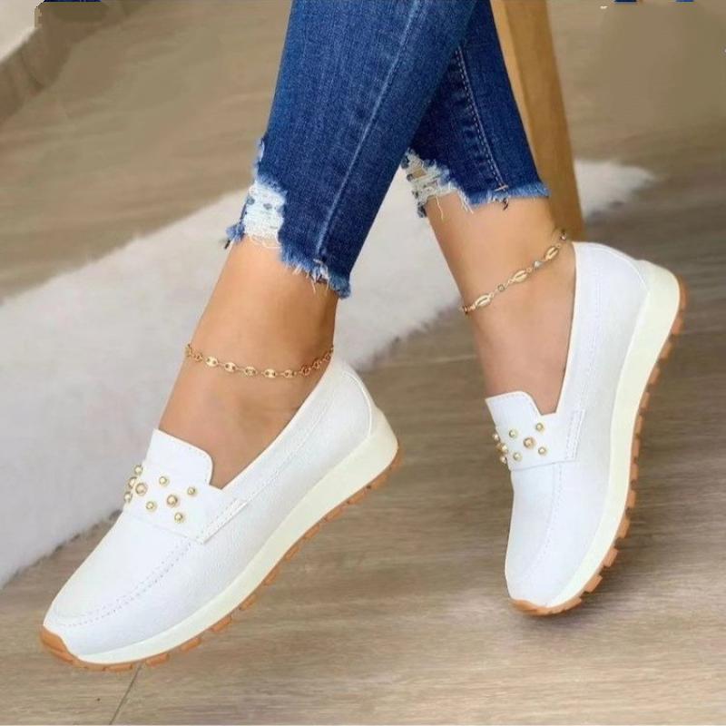 Women's muffin platform loafers