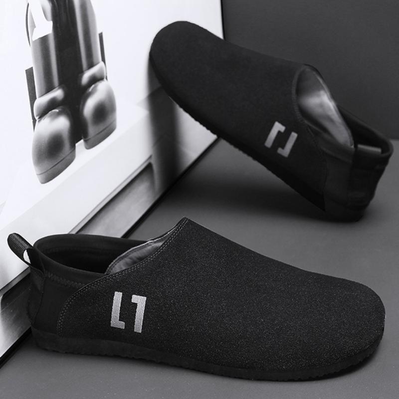 New casual suede men's slip-on shoes