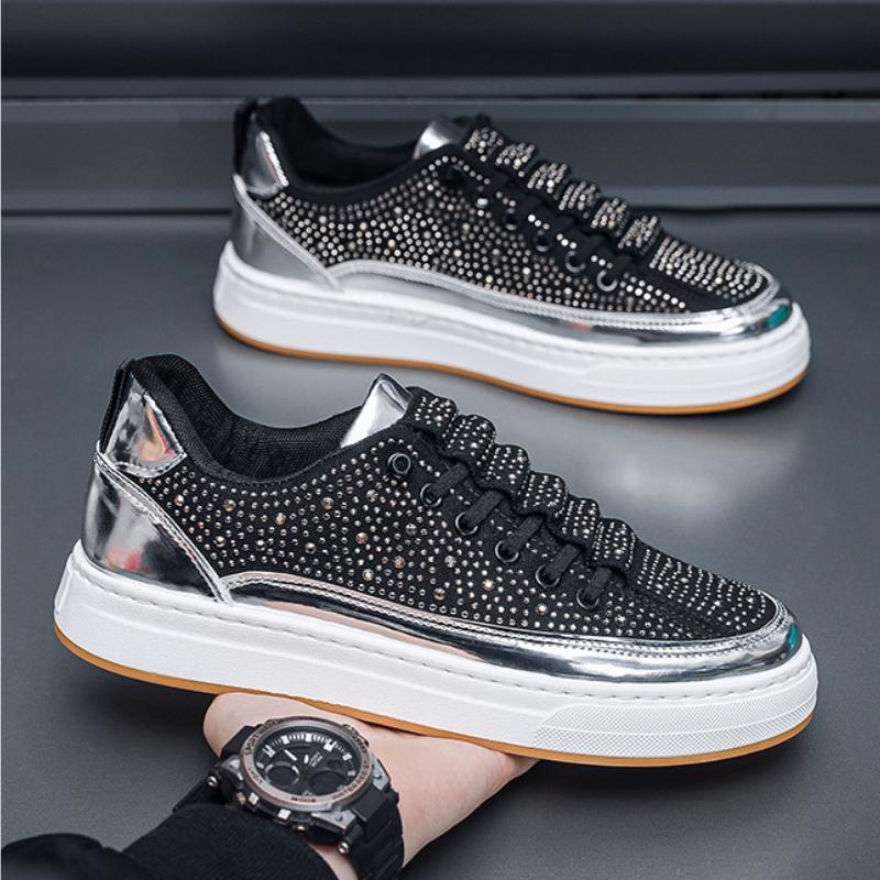 Men's Breathable Diamond Trendy Sneakers