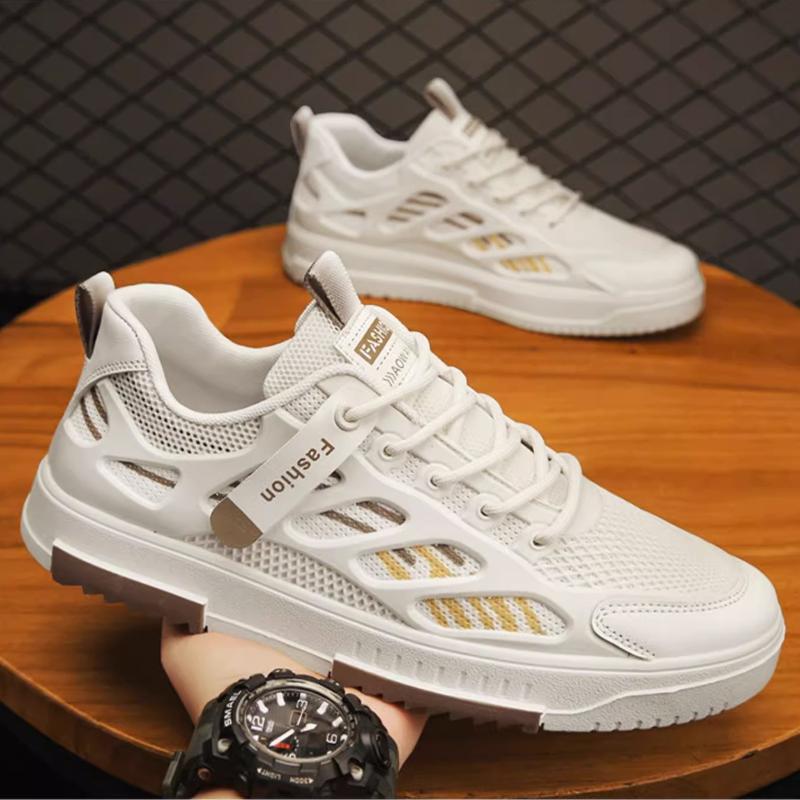 Trendy breathable mesh sports soft sole shoes