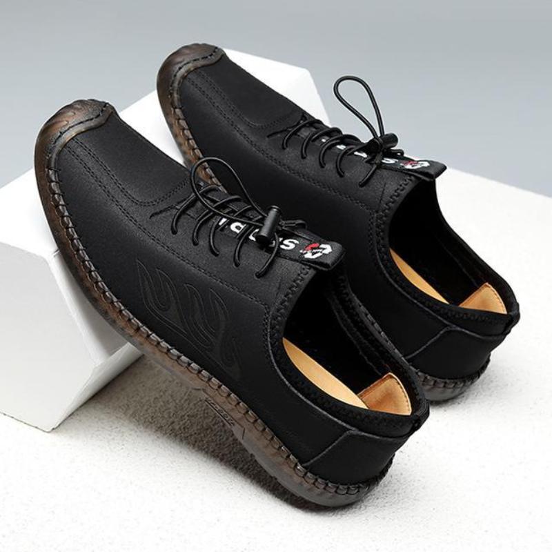 Trendy Men's Soft Soled Breathable Casual Leather Shoes