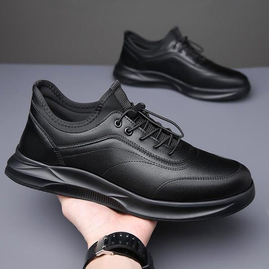 New Men's Genuine Leather Breathable Soft Sole Sports Leather Shoes