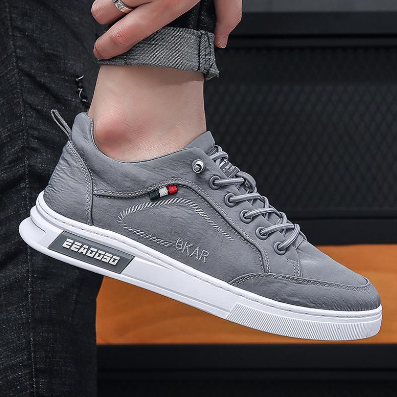 Trendy summer lightweight men's deodorant breathable cool canvas shoes