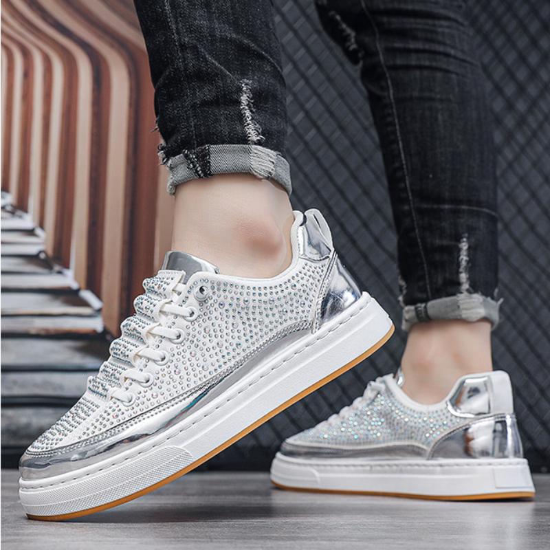 Men's Breathable Diamond Trendy Sneakers