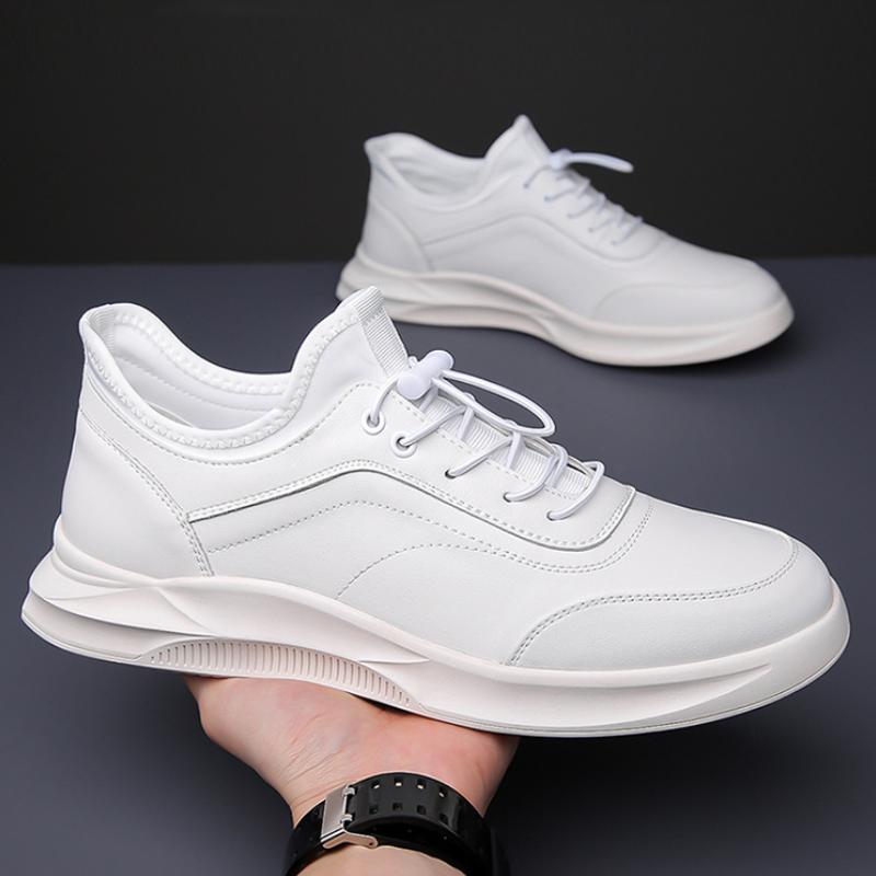 New Men's Genuine Leather Breathable Soft Sole Sports Leather Shoes