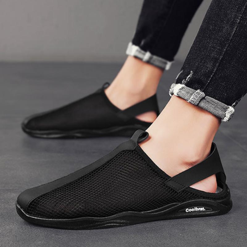 New breathable mesh casual fashion slip-on men's shoes