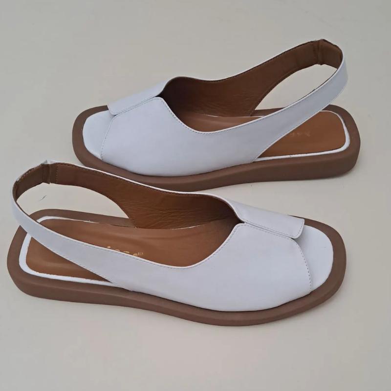 Stylish summer leather sandals