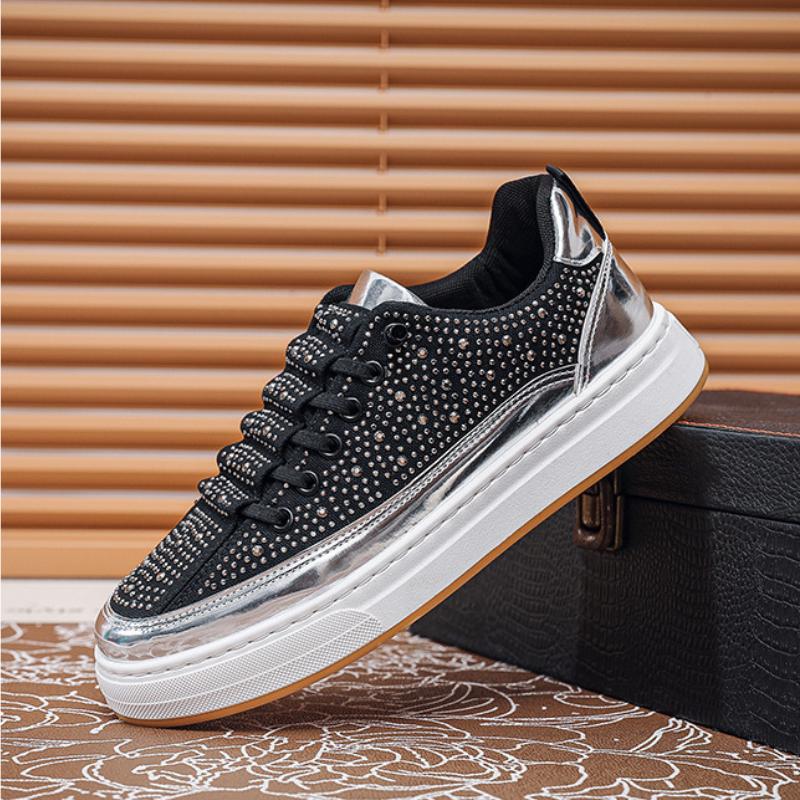 Men's Breathable Diamond Trendy Sneakers