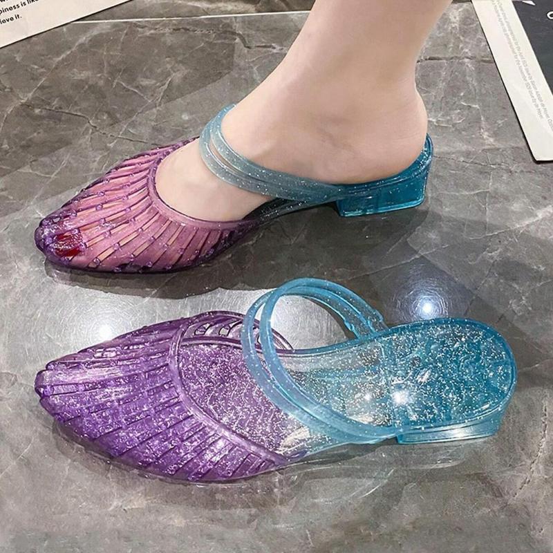 Stylish new anti-slip crystal sandals