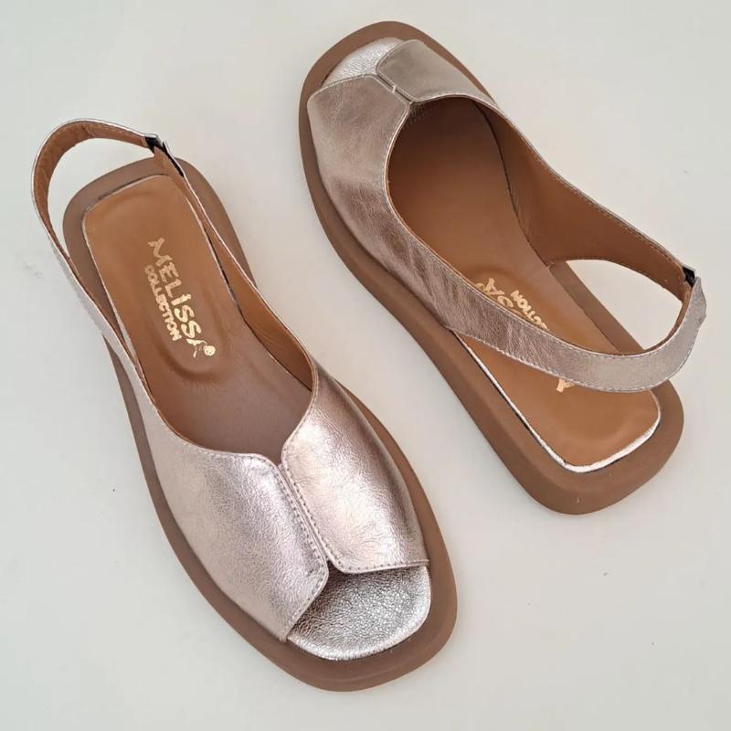 Stylish summer leather sandals