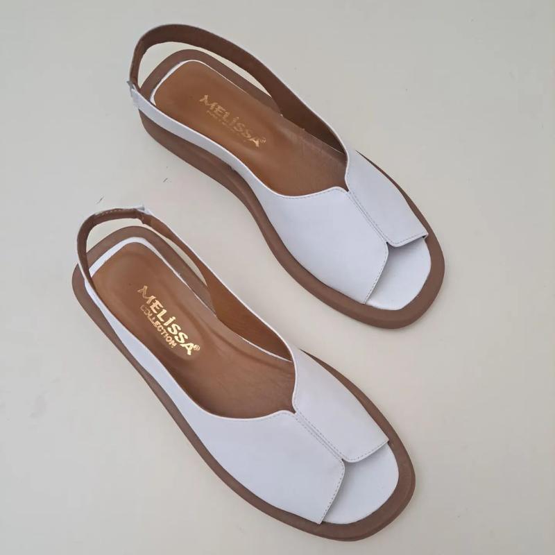 Stylish summer leather sandals