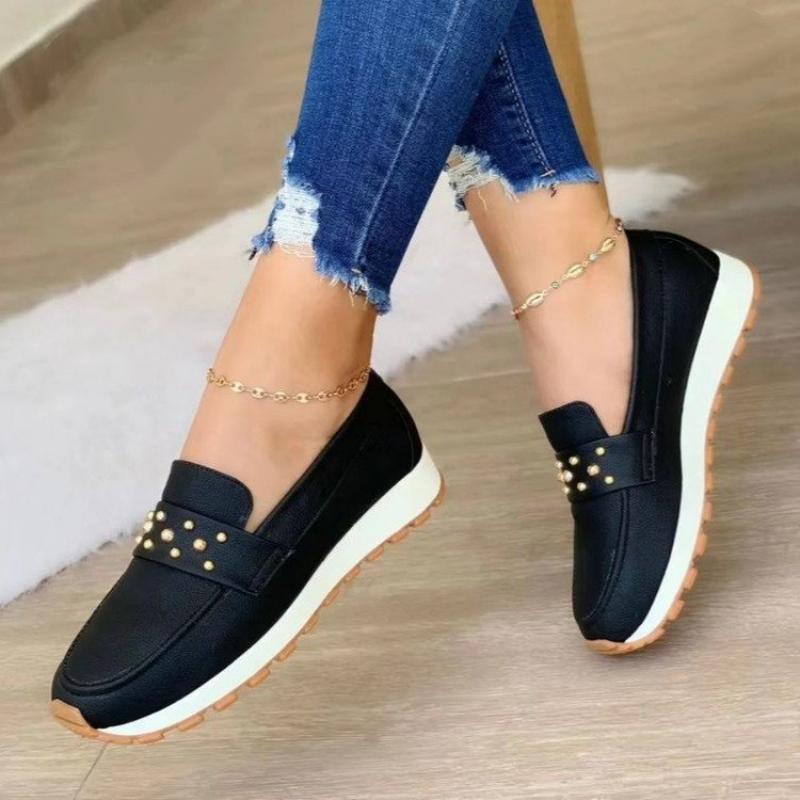 Women's muffin platform loafers