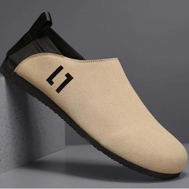 New casual suede men's slip-on shoes