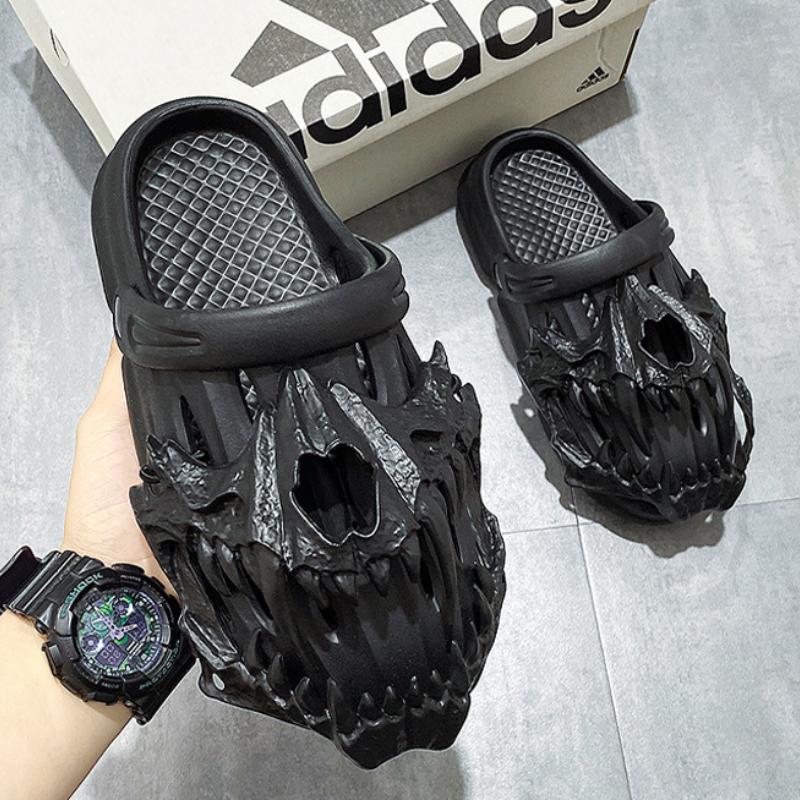 Trendy skull thick-soled beach sandals