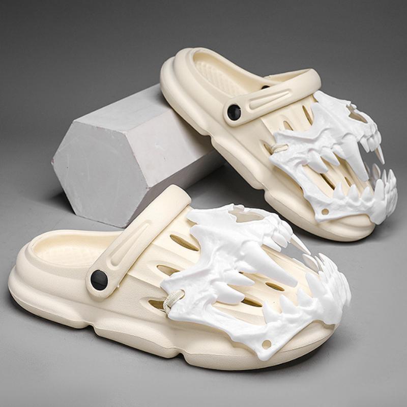 Trendy skull thick-soled beach sandals