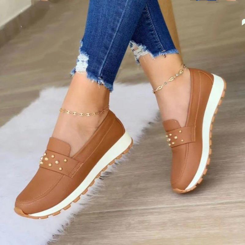 Women's muffin platform loafers