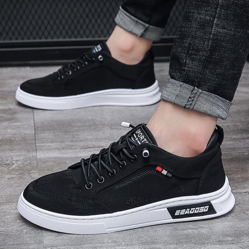 Trendy summer lightweight men's deodorant breathable cool canvas shoes