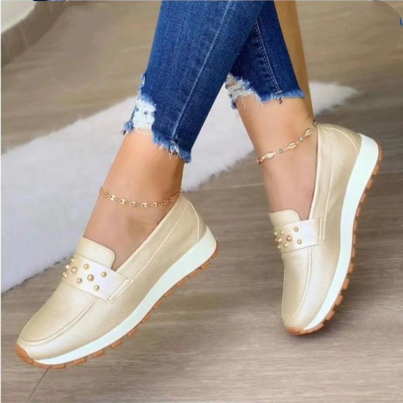 Women's muffin platform loafers