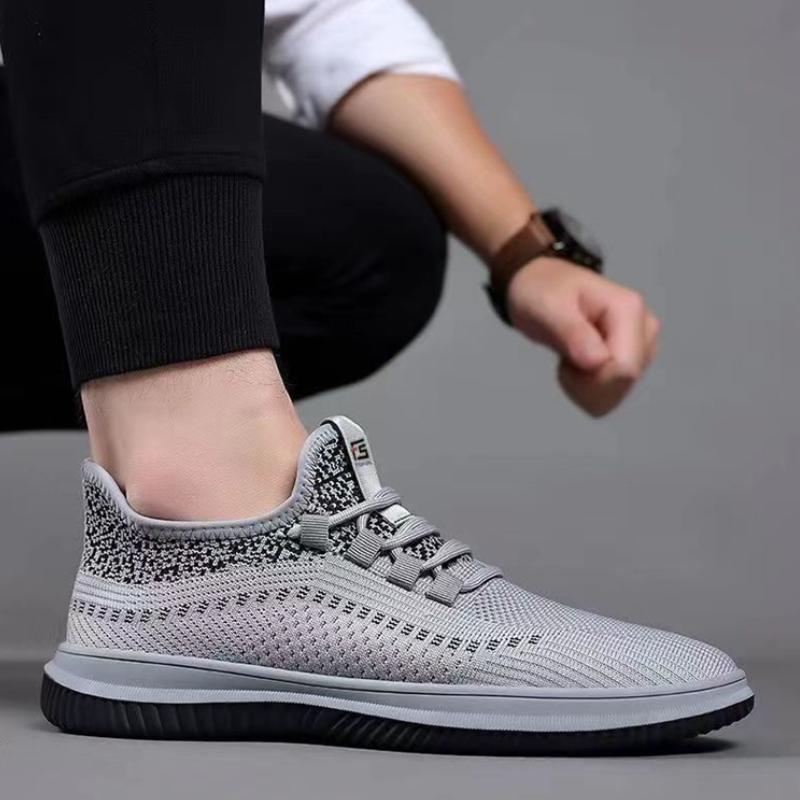 New mesh fly knit breathable sneakers